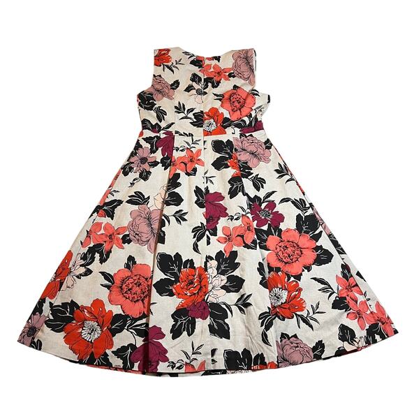 Ann Taylor Sleeveless Sundrenched Floral Print Fit & Flare Dress Size 6 NEW - Picture 3 of 14